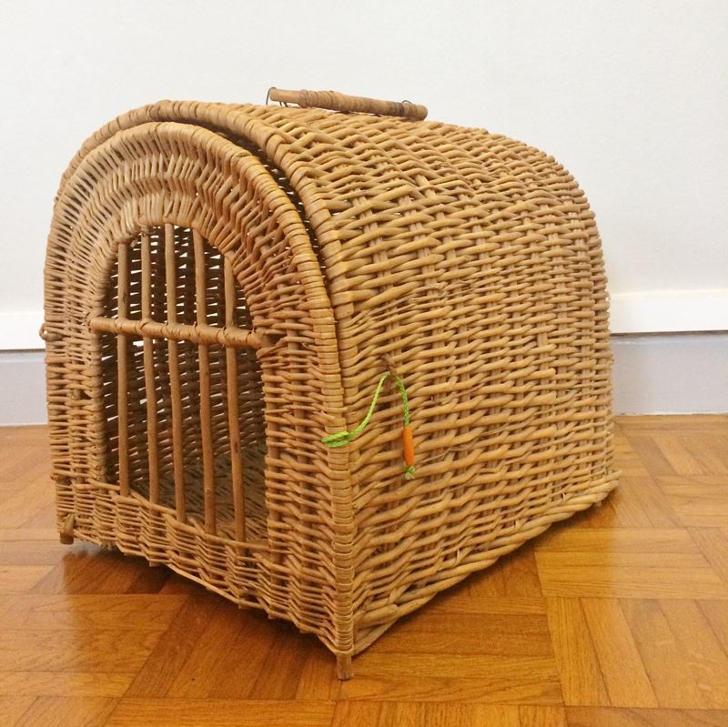 Panier Transport Pour Chat Vintage En Rotin Vintage By Fabichka