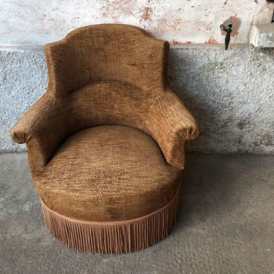 Fauteuil Crapaud art déco vintage