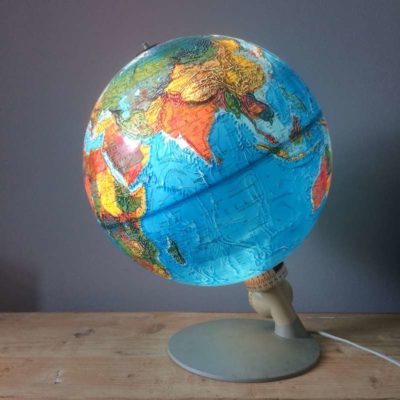 Globe terrestre Scan Globe lumineux vintage