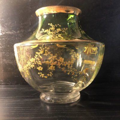 Vase art nouveau cristal de boheme