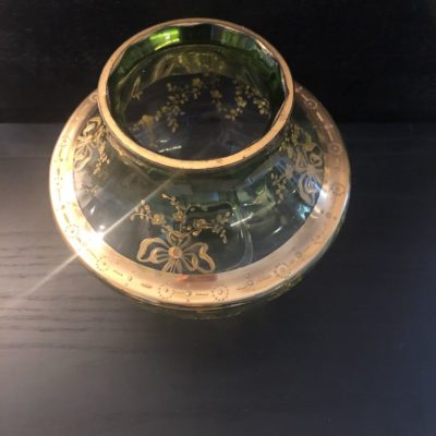 Ancien vase boule Moser vintage