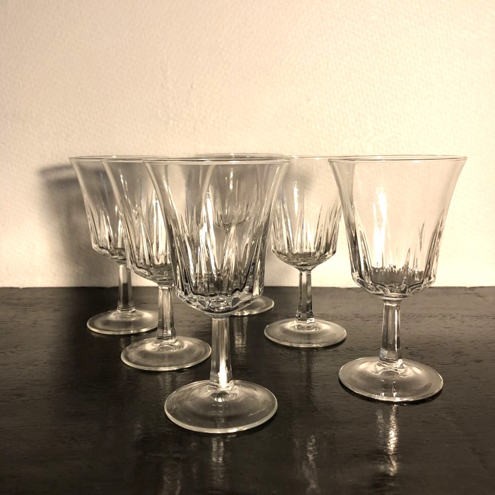 Verres liqueur cristal ancien - Vintage by fabichka
